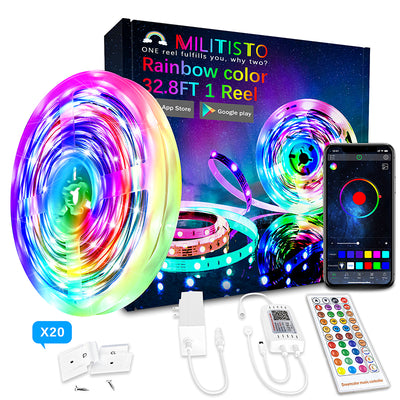 Militisto Rainbow Bluetooth LED Strip Lights | Cozylady